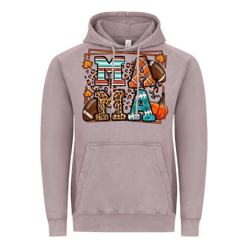 Fall American Football Autumn Mama Vintage Hoodie by LillyAllenDesigns | Teevron