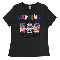 Black getting star spangled hammered Ladies Tee - MaliasSmallBusiness