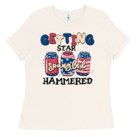 Bone getting star spangled hammered Ladies Tee - MaliasSmallBusiness