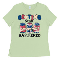 Matcha getting star spangled hammered Ladies Tee - MaliasSmallBusiness