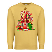Antique Gold christmas  gnomes Premium Sweatshirt - FaDigitalArtStudio