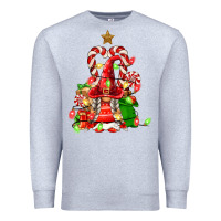Heather Grey christmas  gnomes Premium Sweatshirt - FaDigitalArtStudio