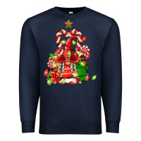 Navy christmas  gnomes Premium Sweatshirt - FaDigitalArtStudio