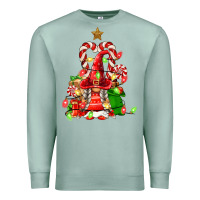 Seafoam christmas  gnomes Premium Sweatshirt - FaDigitalArtStudio