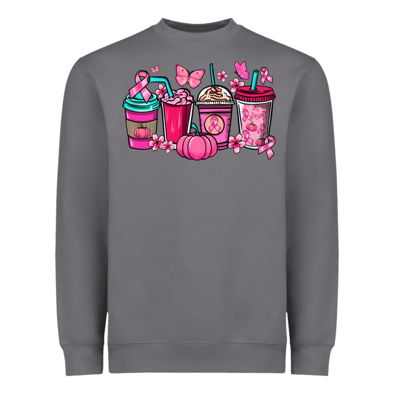 Cancer Coffee Cups Cancer Awareness Heavyweight Sweatshirt by HowdyJamesFarm | Teevron