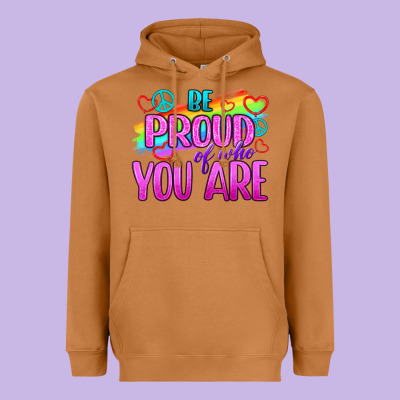 Be Proud Of Who You Are Heavyweight Hoodie Designed By Bundleandbundleshop