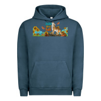 Pigment Midnight Navy Wild About Fall Coyote Urban Hoodie - LillyAllenDesigns