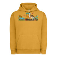 Pigment Peanut Butter Wild About Fall Coyote Urban Hoodie - LillyAllenDesigns