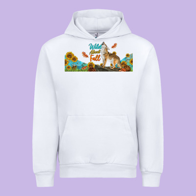 Wild About Fall Coyote Urban Hoodie Designed By Lillyallendesigns
