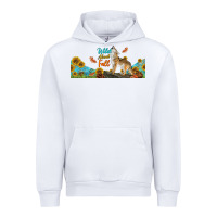 White Wild About Fall Coyote Urban Hoodie - LillyAllenDesigns