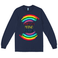 Navy BURA NA MANO HOLI HAI Long Sleeve Tee - Bettercallsaul