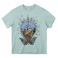 Arona compass with mountain Heavy Core Tee - MaliasSmallBusiness
