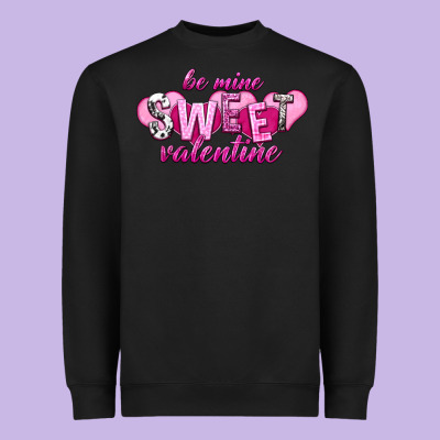 Be Mine Sweet Valentine's Day Heavyweight Sweatshirt Designed By Howdyjamesfarm