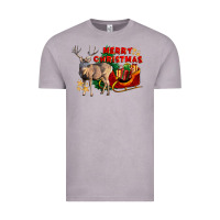 Vintage Zinc Merry Christmas Deer Vintage Tee - LillyAllenDesigns