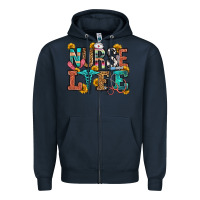 Navy nurse life Zipper Hoodie - OliviaCreatesArt