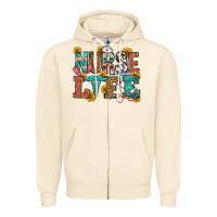 Sandshell nurse life Zipper Hoodie - OliviaCreatesArt