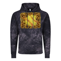 Cloud Black watercolor glitter leopard softball background Vintage Hoodie - RanaPortraitStore
