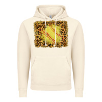 Vintage Artic watercolor glitter leopard softball background Vintage Hoodie - RanaPortraitStore