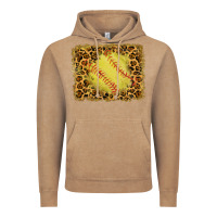 Vintage Coffee watercolor glitter leopard softball background Vintage Hoodie - RanaPortraitStore