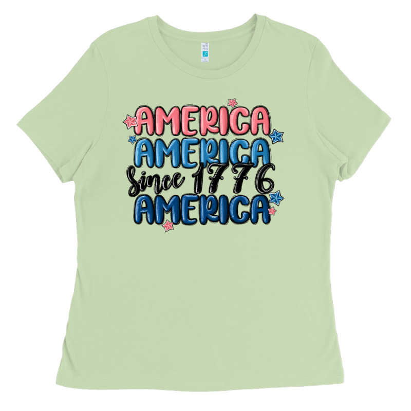 America Since 1776 Ladies Tee by MaliasSmallBusiness | Teevron