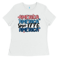 White america since 1776 Ladies Tee - MaliasSmallBusiness