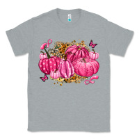 Heather Grey breast cancer awareness pink pumpkins Classic Tee - LillyAllenDesigns
