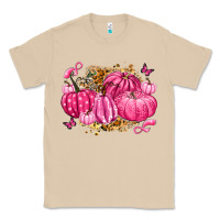 Mushroom breast cancer awareness pink pumpkins Classic Tee - LillyAllenDesigns
