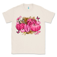 Natural breast cancer awareness pink pumpkins Classic Tee - LillyAllenDesigns