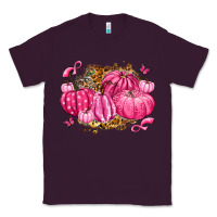 Plum breast cancer awareness pink pumpkins Classic Tee - LillyAllenDesigns