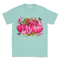 Seafoam breast cancer awareness pink pumpkins Classic Tee - LillyAllenDesigns