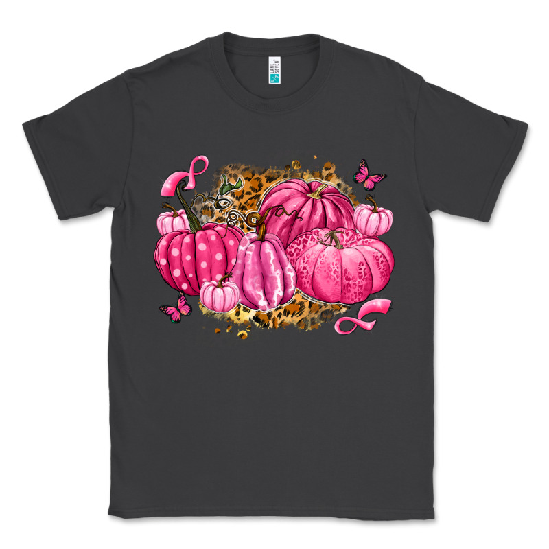 Breast Cancer Awareness Pink Pumpkins Classic Tee by LillyAllenDesigns | Teevron