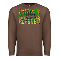 Chestnut lucky and blessed Premium Sweatshirt - FaDigitalArtStudio