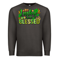 Smoke lucky and blessed Premium Sweatshirt - FaDigitalArtStudio