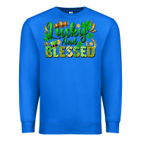 True Royal lucky and blessed Premium Sweatshirt - FaDigitalArtStudio