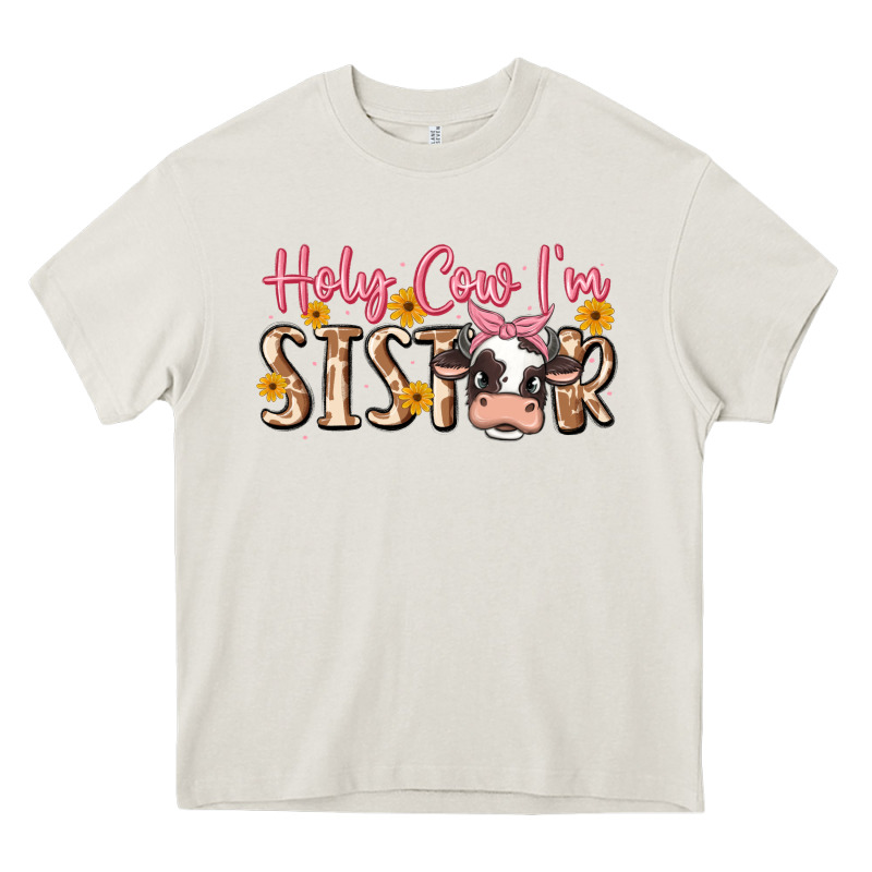 Holy Cow I'm Sister Heavy Core Tee by MaliasSmallBusiness | Teevron