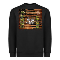 Black daddy's hunting buddy Heavyweight Sweatshirt - TumblerDesignByShophia