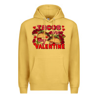 Antique Gold Tacos are my Valentine Valentine's Day Premium Hoodie - FaDigitalArtStudio
