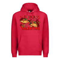 Cardinal Tacos are my Valentine Valentine's Day Premium Hoodie - FaDigitalArtStudio