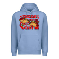 Colony Blue Tacos are my Valentine Valentine's Day Premium Hoodie - FaDigitalArtStudio