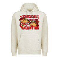 Oatmeal Heather Tacos are my Valentine Valentine's Day Premium Hoodie - FaDigitalArtStudio