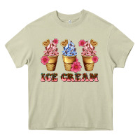 Mossy floral ice cream Heavy Core Tee - AdoDesignShop
