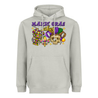 Moon Dust mardi gras vibes skull Heavyweight Hoodie - FaDigitalArtStudio