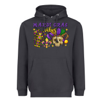 Smoke mardi gras vibes skull Heavyweight Hoodie - FaDigitalArtStudio