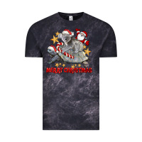 Cloud Black Merry Christmas Tortoise And Koala Vintage Tee - LillyAllenDesigns