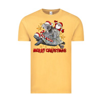 Vintage Mustard Merry Christmas Tortoise And Koala Vintage Tee - LillyAllenDesigns