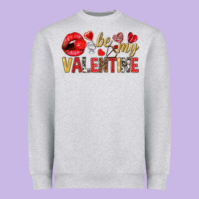 Be My Valentine Valentine's Day Heavyweight Sweatshirt Designed By Howdyjamesfarm