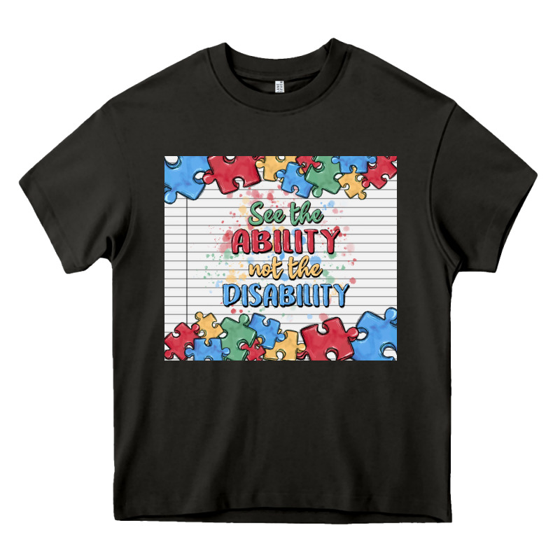 See The Ability Not The Disability Heavy Core Tee by MaliasSmallBusiness | Teevron