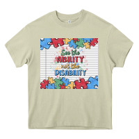 Mossy see the ability not the disability Heavy Core Tee - MaliasSmallBusiness