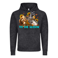 Vintage Black Fall Tis The Season Animals Vintage Hoodie - LillyAllenDesigns
