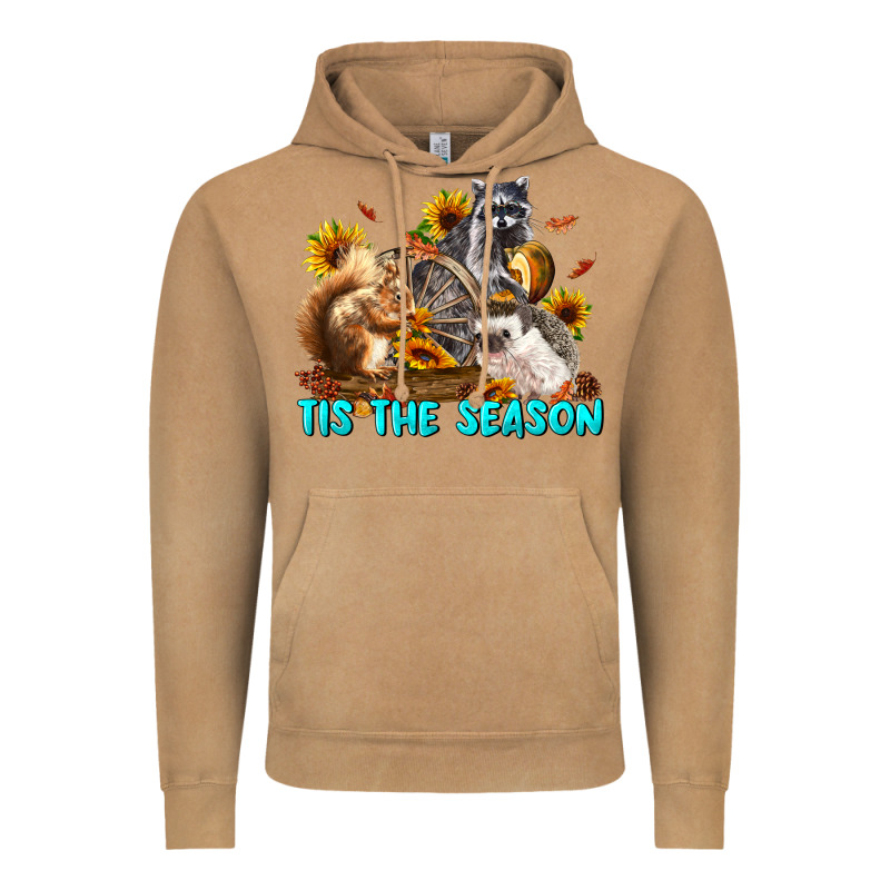 Fall Tis The Season Animals Vintage Hoodie by LillyAllenDesigns | Teevron